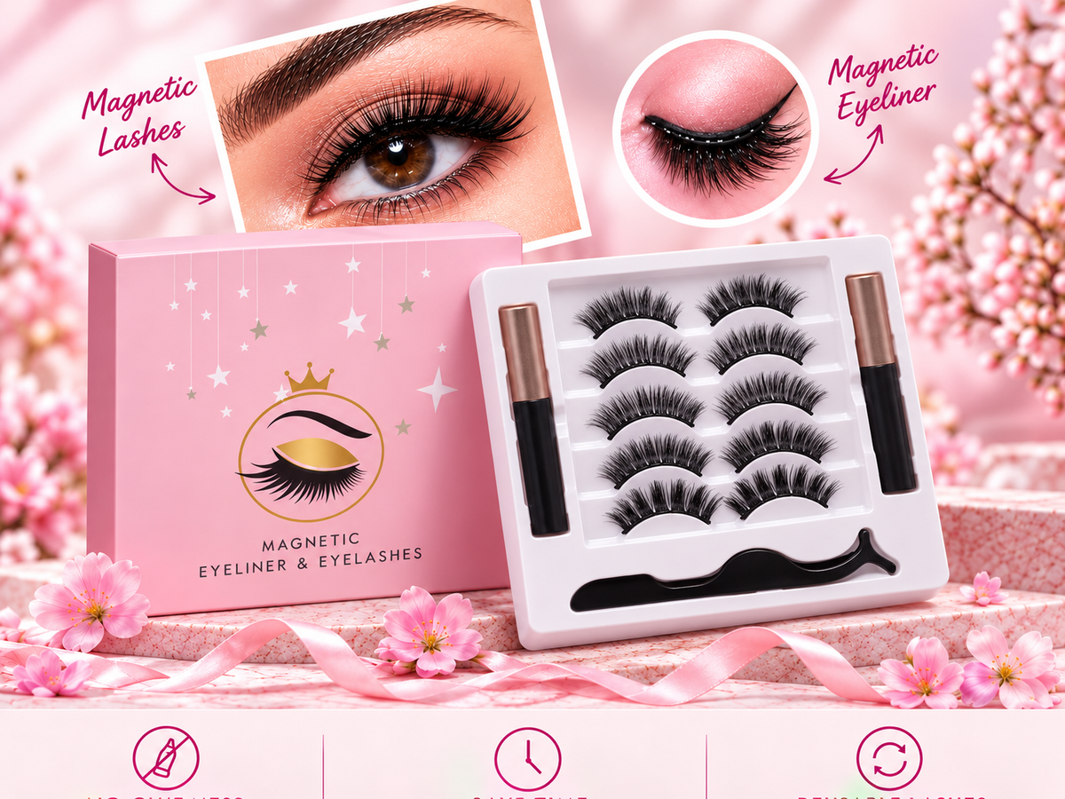 Zorvex magnetic lash set in use