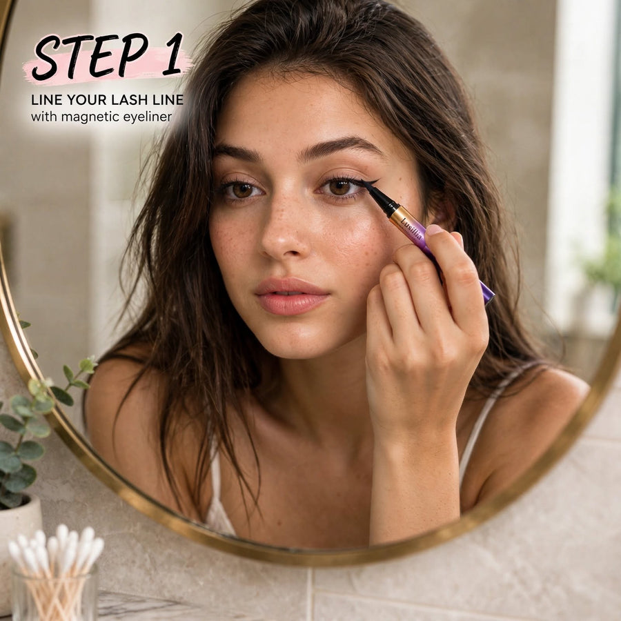 Apply the magnetic liner